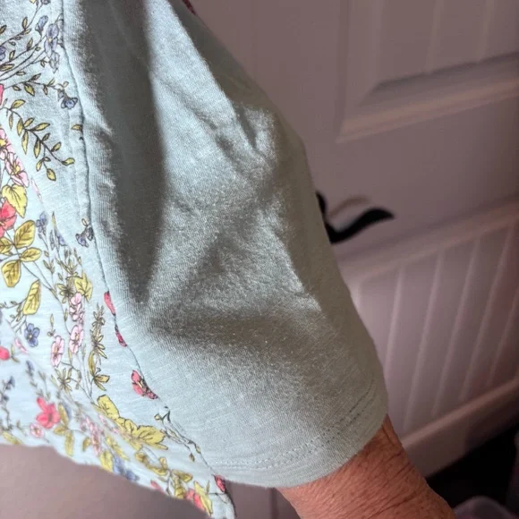 J. Jill Blue 3/4 Sleeve Boxy Tunic - Picture 5 of 8